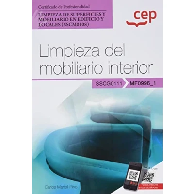 Imagen de Manual. Limpieza del mobiliario interior (MF0996_1). Certificados de profesionalidad. superficies y en edificio locales (SSCM0108) (SIN COLECCION)
