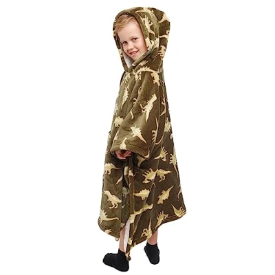 Imagen de Bedlam Poncho de Forro Polar Sherpa, Poliéster, Verde, 75 x 92.5cm