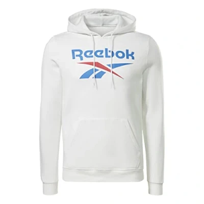 Imagen de Reebok Identity Stacked LOGO Jersey con capucha, Hombre, Talla: XS, White