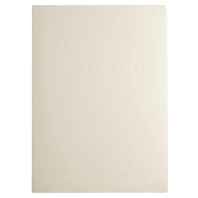 Imagen de Carpeta de solicitud, 3 piezas con 1 sujeciones, Capacidad, 30 hojas cartón manila, 400 g, nature Future, DIN A4, marfil