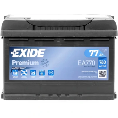 Imagen de EXIDE PREMIUM EA770 Batería de arranque 12V 77Ah 760A B13 BMW: 3 Berlina, Coupé, Z3 Roadster, ALFA ROMEO: 156 Sportwagon, 147, AUDI: A3 Sportback