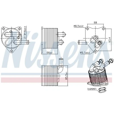 Imagen de NISSENS 91512 Radiador de aceite, transmisión automática