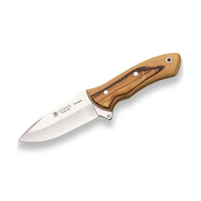 Imagen de Joker Cuchillo desollador Venado CO66, con Funda de Cuero, cachas en Madera Olivo y Hoja MOVA 11 cm, Herramienta Pesca, Caza, Camping Senderismo