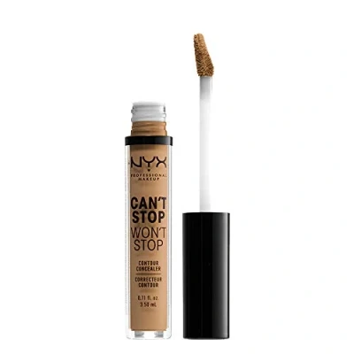 Imagen de NYX Professional Makeup Corrector no Comedogênico, Waterproof y de Larga Duración Can&#039;t Stop Won&#039;t 24H Tono 13 Golden para Pieles Oscuras, Pack 1