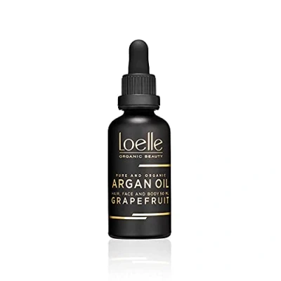 Imagen de Loelle Aceite de Argán con Olor y Extracto Pomelo, Antiarrugas para Mano, Cara Pelo, Corporal Orgánico Fragante Vit. E, Aceites Barba, Colecta Manual en Marruecos 50ml