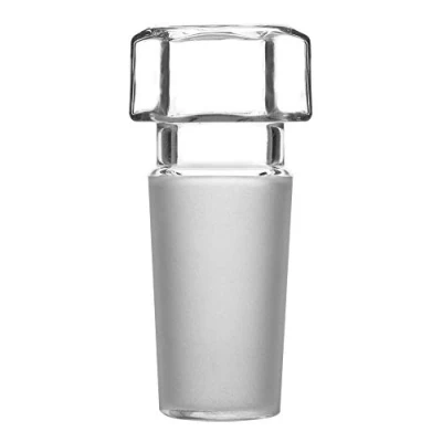 Imagen de stonylab Tapón de Cristal Hueco Cabeza Hexagonal Vidrio, para 14/20 Vidrio Junta Exterior con Parte Inferior Cerrada (1 Paquete)
