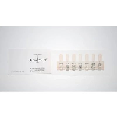 Imagen de Dermaroller ampollas de ácido hialurónico, suero hialurónico para la cara, antiedad regeneración colágeno, una hidratación intesiva y piel radiante, 7 x 1,5 ml