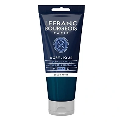 Imagen de Lefranc Bourgeois Acrílico, Azul Zafiro, 80ml Tube, 80