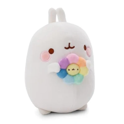 Imagen de NICI Molang Peluche 48cm con Flor Arco Iris Lindo para abrazar y Jugar, los Amantes de Peluches 61166