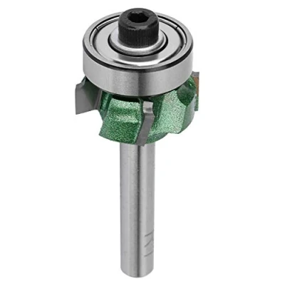 Imagen de R1 / R2 R3 Router Bit, Fresa de corte 4 dientes Recorte Cut Edge Trimmer Bit(1/4 * R1)