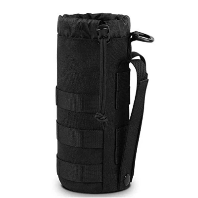 Imagen de Gexgune Bolsa de Botella Agua táctica al Aire Libre Caldera Molle Militar 1.5L Soporte portátil Viaje para Mochila Chaleco Cinturón