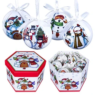 Imagen de The Christmas Workshop Troqueles (71580 muñeco de Nieve Bolas Navidad decoupage, 14 Unidades), Multicolor