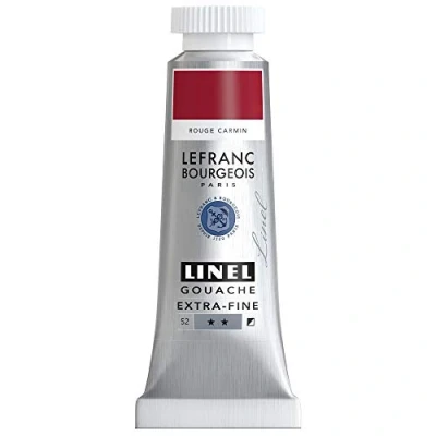 Imagen de Lefranc Bourgeois Linel Gouache Extra Fine Tubo 14 ml Rojo Carmín Serie 2