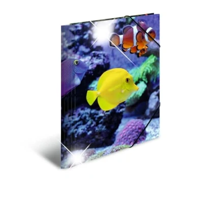 Imagen de HERMA 19324 carpeta de dibujo Animales brillante con motivo Peces, A4, plástico resistente, impresión interior, 1 palmo