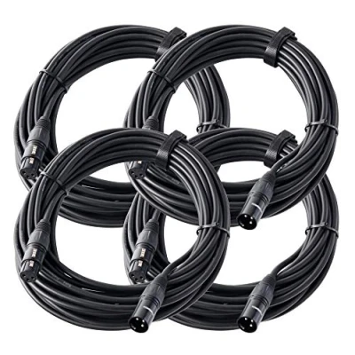 Imagen de Pronomic Stage XFXM Blue 10 Cable de micrófono XLR m negro, set 4