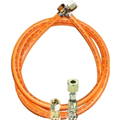 Imagen de TGO Gasgeräte GmbH Manguera de gas propano con 1/4&quot; izquierda x anillo corte 8 mm (resistente al invierno, 40 cm)
