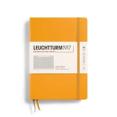 Imagen de LEUCHTTURM1917 363389 Libretas Medium (A5) 145 x 210 mm, Tapa Dura, 251 páginas numeradas, Rising Sun, Cuadriculada