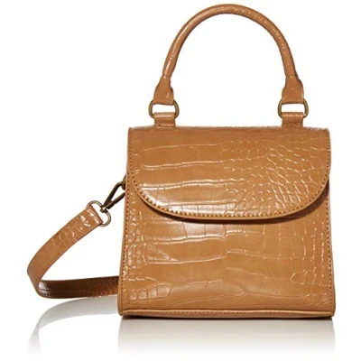 Imagen de The Drop Diana Bolso Bandolera con Asa de Mano para Mujer, Cámel, Talla única