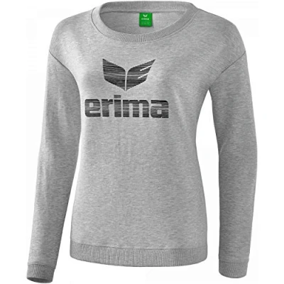 Imagen de erima GmbH Essential Sudadera Essential, Mujer, Gris Claro Jaspeado/Negro, 34