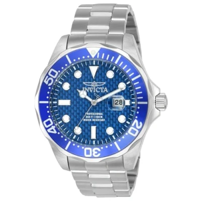 Imagen de Invicta Pro Diver, Reloj de cuarzo para hombre acero inoxidable, 47 mm, Plata / Azul