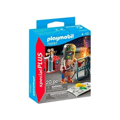 Imagen de PLAYMOBIL Special Plus Soldador con Equipo 70597, a Partir de 4 años