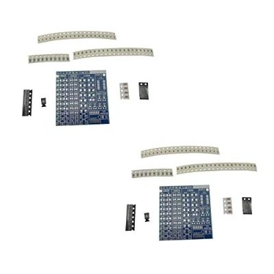 Imagen de Aihasd 2 X SMT SMD Componente Tablero de la práctica Soldadura Kit bricolaje DIY Resistor Diodo Transistor Por Los principiantes Electrónica
