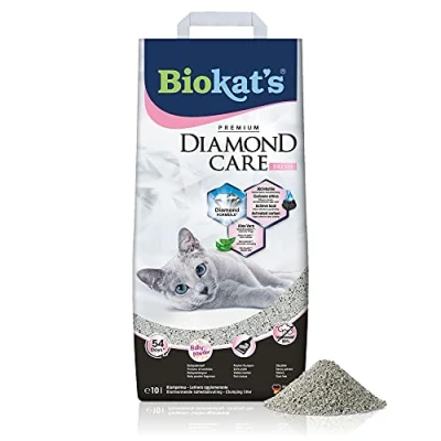Imagen de Biokat&#039;s Diamond Care Fresh, con fragancia Arena fina carbón activo y aloe vera 1 saco (1 x 10 l)