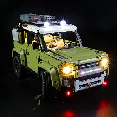 Imagen de BRIKSMAX Kit de Iluminación Led para Lego Technic Land Rover Defender,Compatible con Ladrillos Construcción Modelo 42110, Juego Legos no Incluido…