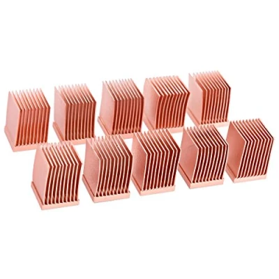 Imagen de AlphaCool 17426 GPU RAM Copper Heatsinks 10x10mm 10pcs Refrigeración por Aire Disipadores Pasivos