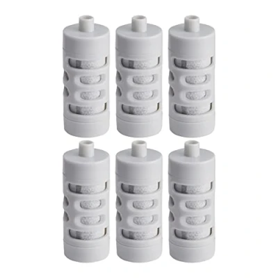 Imagen de Amazon Basics Filtro de repuesto para botella agua con filtro, 6 unidades