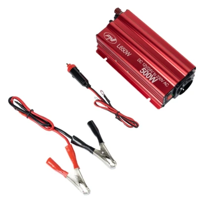 Imagen de PNI L650W DV Ondulador de corriente con abrazaderas, conector para encendedor cigarrillos