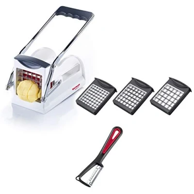 Imagen de Westmark Cortador de patatas fritas en un juego Con pelador, 3 insertos corte Easy Stix y pelador económico Gallant, 118022E6