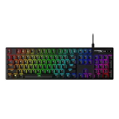 Imagen de HyperX Alloy Origins Teclado mecánico para videojuegos, Teclas Blue Mecánicas, Compacto, Portátil, Carcasa de aluminio duradera, Personalización avanzada, Software NGENUITY US Layout