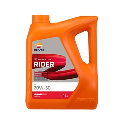 Imagen de REPSOL aceite lubricante para moto RIDER 4T 20W 50 4L