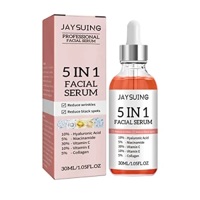 Imagen de BEROZA Face Serum Moisturizing Whitening Anti Wrinkle Aging Vitamin C Hyaluronic Acid Facial Shrink Pores Skin Care 30ml (1pcs,30ml)