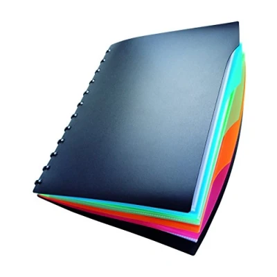 Imagen de Durable 243501 Libro de visión estilo Duralook (incluye índice y 20 bolsillos A4, 257 x 310 mm) negro