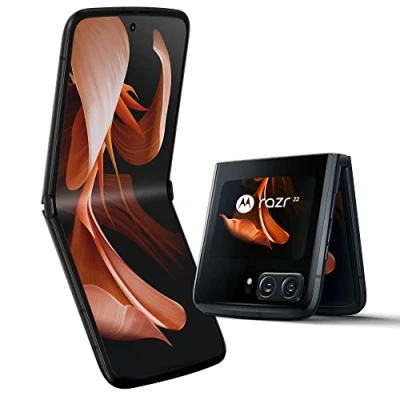 Imagen de Motorola RAZR 2022, 8/256 GB, Qualcomm Snapdragon 8+, Cámara OIS 50 MP, Pantallas FHD y OLED de 6,7&quot; visualización rápida Vista Flexible, Diseño Plegable, Android 12, 5G, eSIM, Negro Satinado