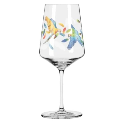 Imagen de Ritzenhoff 2841011 Vaso de aperitivo 500 ml Serie Sommerrausch nº 11 con colorido motivo loro Made in Germany