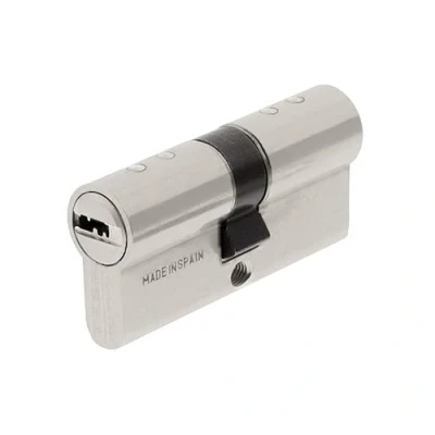 Imagen de Tesa Assa Abloy, T8553030N, Cilindro De seguridad, Leva larga, 30x30 mm, Niquelado