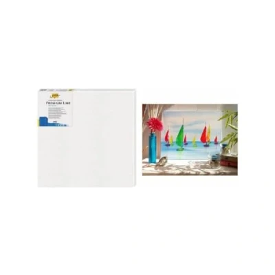 Imagen de KREUL 5040120 Solo Goya Stretched Canvas Line, Bastidor 40 x 120 cm en Calidad Premium, Lienzo imprimado 4 Veces, Ideal para Pinturas al óleo, acrílicas y Gouache, Algodón, White