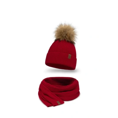 Imagen de Vivisence SET Bufanda, Mujer, Talla: One Size, Red