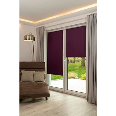 Imagen de K Home Klemmfix 542200 7 Estor Opaco (100 x 150 cm), Color Morado