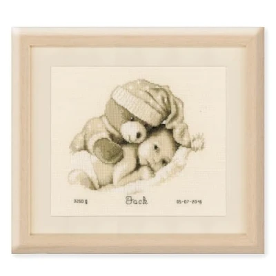 Imagen de VERVACO Zählmusterpackung Kit de Punto Cruz contado, Cotton, Colores Variados, ca. 22 x 20 cm / 8,8&quot; 8&quot;