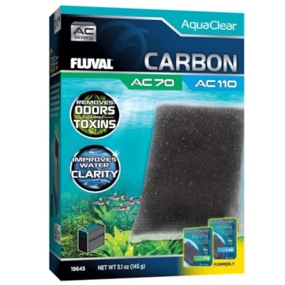 Imagen de Fluval Carbón para Filtro Mochila Acuario AquaClear AC70/AC110, 1 pc