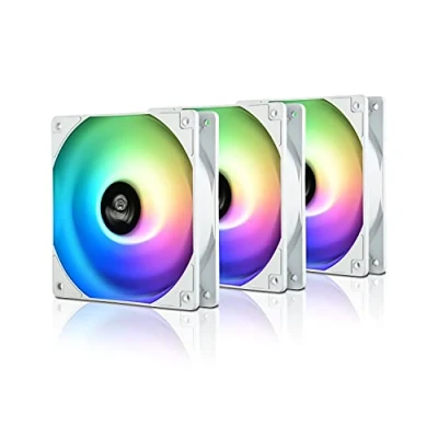 Imagen de Enermax HF120 ARGB White Pack de 3 ventiladores RGB direccionables (UCHF12PARGB W BP3)