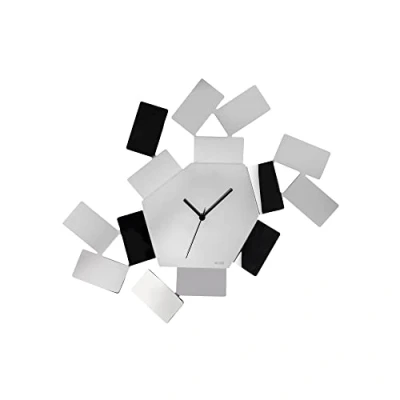 Imagen de Alessi Reloj de Pared, Acero Inoxidable, Plata, 27 x 1.665 15.5 cm