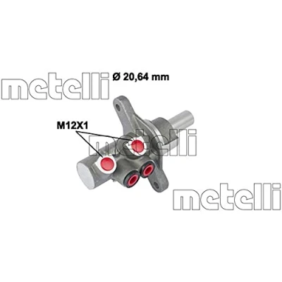 Imagen de METELLI 05 0787 Cilindro Maestro de Freno 20,64mm Aluminio