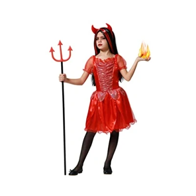 Imagen de Atosa disfraz demonia roja fuego infantil