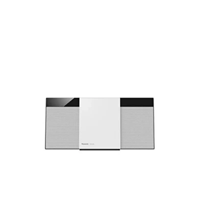 Imagen de Panasonic SC HC300EG W Microcadena (Home Audio Micro System, 1 Discos, 20 W, de Vía, Radio FM, Bluetooth, Diseño Elegante y Fino, Sistema Hi Fi, Sonido Nítido Puro) Color Blanco