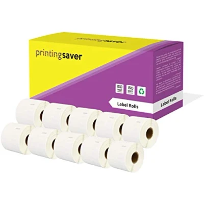 Imagen de Printing Saver 10x 11351 11 x 54 mm Rollos de Joyería Etiquetas adhesivas (1500 por Rollo) compatibles para Dymo LabelWriter 310 320 330 4XL 400 450 Turbo/Twin Turbo/Duo &amp; Seiko Impresoras